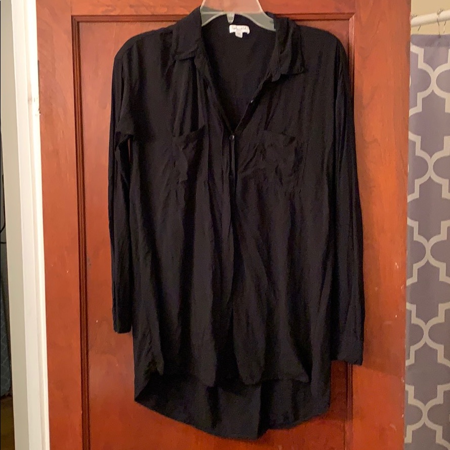 Splendid Black Button Down - S